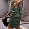 Uillui Cargo Shorts for Women Summer Outdoor Hiking Cargo Shorts High Waist Quick Dry Shorts Casual Loose Slacks with Pocket view 3