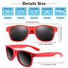 Bouiexye 48 Pack Party Sunglasses Bulk for Birthday Summer Wedding Party Goody Bag Fillers Supplies (Red) view 2
