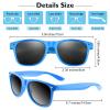 Bouiexye 48 Pack Party Sunglasses Bulk for Birthday Summer Wedding Party Goody Bag Fillers Supplies (Light-blue) view 2