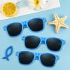 Bouiexye 48 Pack Party Sunglasses Bulk for Birthday Summer Wedding Party Goody Bag Fillers Supplies (Light-blue) view 3