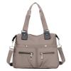 2023 Large Capacity Waterproof Multi Pocket Nylon Shoulder Bag, Waterproof Tote Bag, Women Handbags Purses for Shoulder Handbags Travel Bag (Khaki) view 1