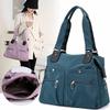 2023 Large Capacity Waterproof Multi Pocket Nylon Shoulder Bag, Waterproof Tote Bag, Women Handbags Purses for Shoulder Handbags Travel Bag (Khaki) view 3