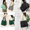 2023 Large Capacity Waterproof Multi Pocket Nylon Shoulder Bag, Waterproof Tote Bag, Women Handbags Purses for Shoulder Handbags Travel Bag (Khaki) view 4