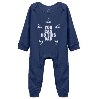 Yeavomeny with Instructions for Dad Baby Long Sleeve Playsuit Newborn Bodysuit Outfit Clothes