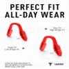 ToughAsNails Low Bridge Fit Red Replacement Nose Pads Pieces for Oakley BXTR OO9280/BXTR Metal OO9237 Sunglasses view 2