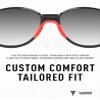 ToughAsNails Low Bridge Fit Red Replacement Nose Pads Pieces for Oakley BXTR OO9280/BXTR Metal OO9237 Sunglasses view 4