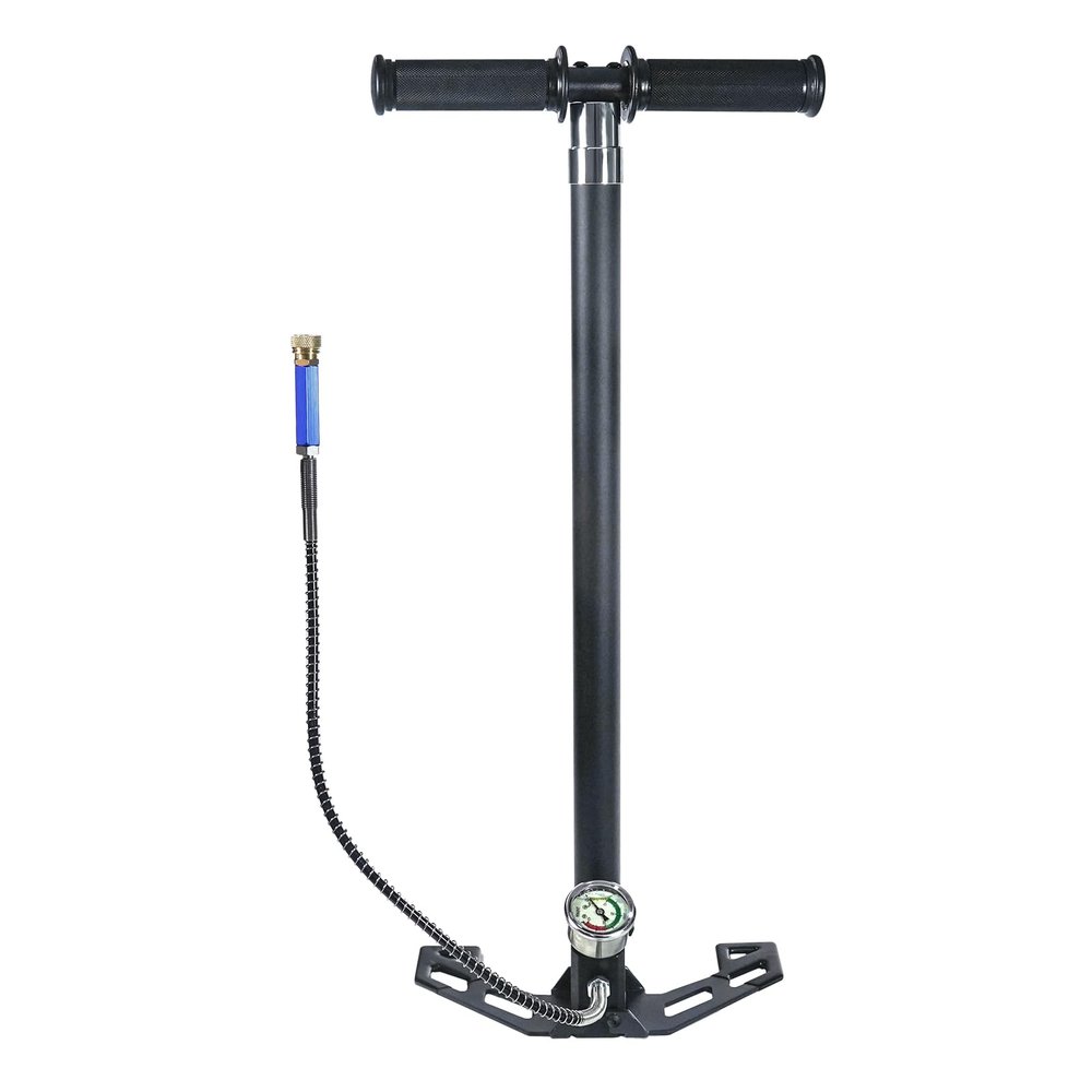 TUXING PCP Hand Pump 300Bar,Airgun Hand Pump,4500 PSI High Pressure Air Pump Stainless Steel Four Stage Pump for Air Rifles Air pistol 30MPA