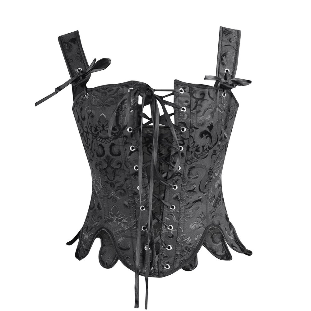 Push Up Corset Top for Women Victorian Bustier Tops Steampunk Belt Pirate Renaissance Vest Overbust Corsets