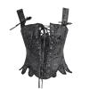 Push Up Corset Top for Women Victorian Bustier Tops Steampunk Belt Pirate Renaissance Vest Overbust Corsets