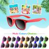Bouiexye 100 Pack Neon Kids Sunglasses Party Favors for Birthday Party Summer Beach Pool Party Supplies view 2