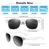 Bouiexye 48 Pack Party Sunglasses Bulk for Birthday Summer Wedding Party Goody Bag Fillers Supplies (White) view 2