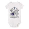 This Girl Loves Her Cowboys Cute Bodysuit Girl boy Infant Toddler Baby Clothes Creepers D-White view 1