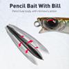 Kingdom Fishing Lure 0.4oz~0.7oz Sinking Pencil Bait with Bill Swiming Baits Long Casting for Freshwater Saltwater for Bass view 4
