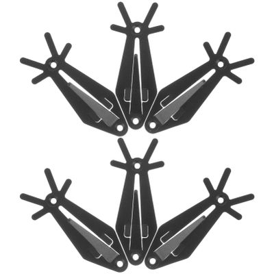 Zerodeko 6pcs Deer Skull Wall Hanging Hooks Easy Installation Skull Display Rack for Home and Outdoor Space-Saving European Mount Hanger