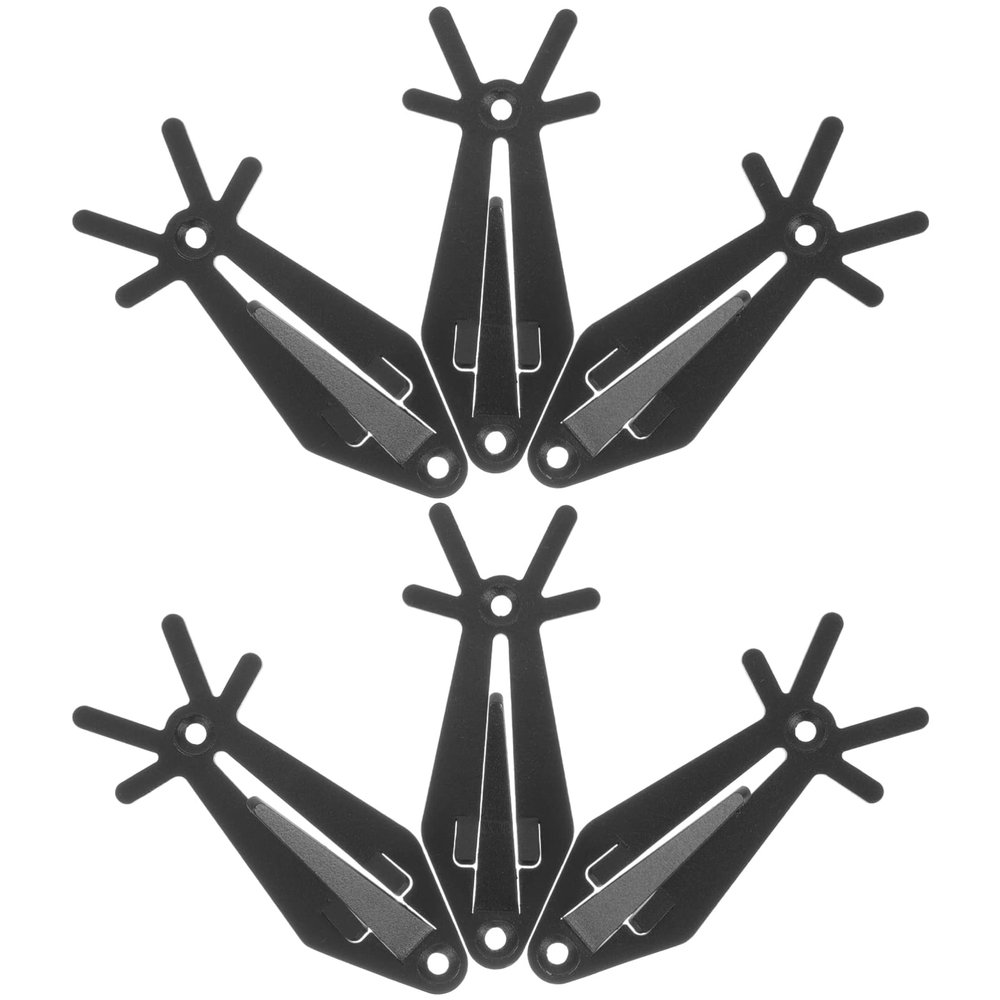 Zerodeko 6pcs Deer Skull Wall Hanging Hooks Easy Installation Skull Display Rack for Home and Outdoor Space-Saving European Mount Hanger