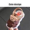 Zonkacen Little Kids Boys Girls Fashion Non Slip Closed Toe Quiet Beach Sandals for Aqua Water Sport Wading Amusement Park Play Games Running Red 3.5 Infant view 3