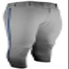 Epic Women's Tournament Low-Rise, Belt Loop, Braid Softball Pants (W/Piping) Grey/Blue L view 1