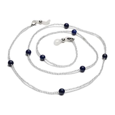 EVSER Glasses Chains Eyeglass Strap for Women Simple Two Tone Mask Chains Stylish Glasses Holder Chains (Color : Dark Blue, Size : 1)