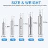 Drop Shot Weights Fishing Sinkers 25pcs Lead Drop Saltwater Fishing Weight Freshwater Drift Sinker Free Rig Fishing Weight Bass Rig Cylinder Removable Catfishing (1/8oz 25 pcs) view 3