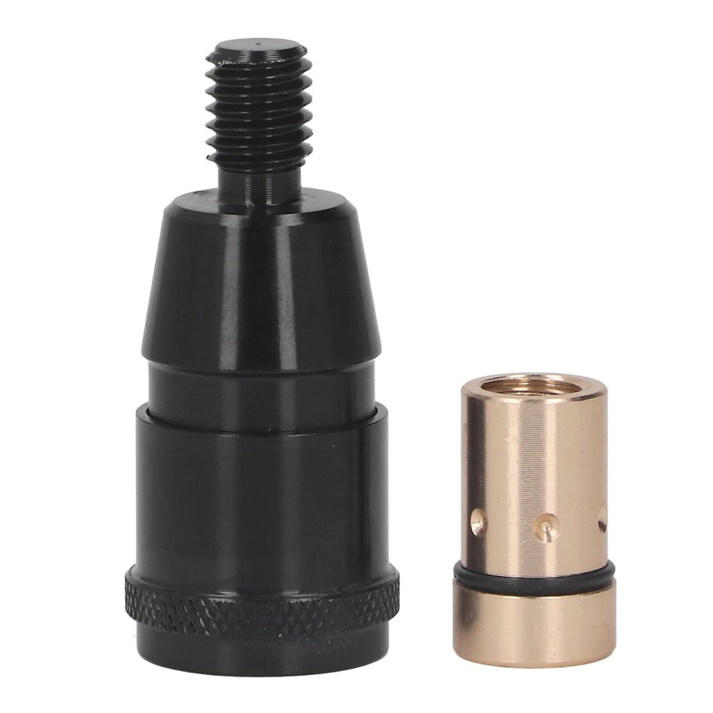 Yuecoom Fishing Net Rod Pod Connector, 8mm M8/M10/M12 Screw Net Head Adapter Anti Rotation Screw Net Head Adapter (Black)