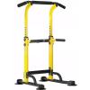 SogesPower Power Tower Dip Station Pull Up Bar for Home Gym Adjustable Height Strength Training Workout Equipment,Yellow view 1