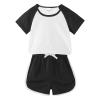 Girls Summer Outfits Kids Infant Child Toddler Baby Boys Girls Long Sleeve Cute Sweatshirt Pullover (Black, 6-7Years) view 1