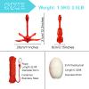 Thorkok Red Kayak Anchor Kit 3.5lb Folding Small Boat Anchor for Paddle Board Canoe Jet Ski PWC Anchor with 32.8 ft Anchor Rope Storage Bag view 2