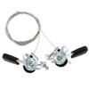 Bike Shifter, Bike Aluminum Friction Thumb Shifter with Brake Cables for Bike view 1
