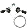 Bike Shifter, Bike Aluminum Friction Thumb Shifter with Brake Cables for Bike view 4