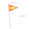 1 Set of High Visibility Reflective Bicycle Safety Flag with Wear Resistant Fiberglass Pole for Cycling and Mountain Bike Accessories view 3