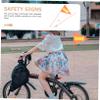 1 Set of High Visibility Reflective Bicycle Safety Flag with Wear Resistant Fiberglass Pole for Cycling and Mountain Bike Accessories view 4