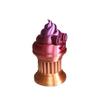 Jr. Poop Emoji Trophy's - Perfect Award or Gift - 4" inches Tall - Featuring a Solid Poop Emoji on a Column Pillar - Znet3D (Rainbow) view 2