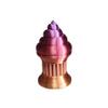 Jr. Poop Emoji Trophy's - Perfect Award or Gift - 4" inches Tall - Featuring a Solid Poop Emoji on a Column Pillar - Znet3D (Rainbow) view 4