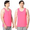 Fruit of The Loom Men's Eversoft Cotton Sleeveless T Shirts, Breathable & Moisture Wicking with Odor Control, Sizes S-4X, Tank-2 Pack-Neon Pink, XX-Large view 1