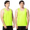 Fruit of The Loom Men's Eversoft Cotton Sleeveless T Shirts, Breathable & Moisture Wicking with Odor Control, Sizes S-4X, Tank-2 Pack-Safety Green, 3X-Large view 1