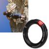 Rappel Ring Connector, Detachable Connector for Rock Climbing, Arborist, Hammock Connection Point, 12mm Opening (Black) view 4