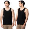 Fruit of The Loom Men's Eversoft Cotton Sleeveless T Shirts, Breathable & Moisture Wicking with Odor Control, Sizes S-4X, Tank-2 Pack-Black Ink, 4X-Large view 1