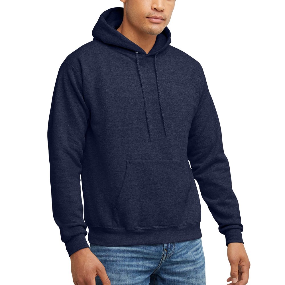 Hanes Men's EcoSmart Hoodie, Midweight Fleece Sweatshirt, Pullover Sweatshirt for Men