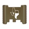 NDZ Performance Aluminum Slide Racker Back Plate for Glock 43 43X 48  Improved Slide Grip, Laser Engraved, ODG  Texas State Outline Flag view 1