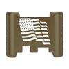NDZ Performance Aluminum Slide Racker Back Plate for Glock 43 43X 48  Improved Slide Grip, Laser Engraved, ODG  US Wave Flag view 1
