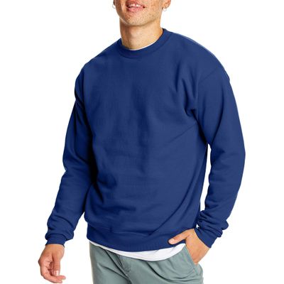 Hanes Men's EcoSmart Fleece Sweatshirt, Cotton-Blend Pullover, Crewneck Sweatshirt for Men