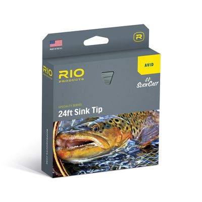 RIO PRODUCTS Avid Series 24FT Sinking Tip, Freshwater Trout Slow Sinking Fly Line, Easy Casting, Slick Coating, 250gr
