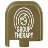 NDZ Performance Slide Cover Back Plate for Glock 43 43X 48, 9mm, Laser Engraved Anodized Aluminum in Olive Drab Green, Made in The USA - Group Therapy Target view 1