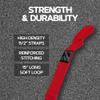 Jettribe Jet Ski Tow Loop - Nylon Tow for Ultimate Watercraft Performance - Jettribe PWC Race Accessories for Secure Emergency Tows - Bow Tow Strap with Quick Connect - Red view 3