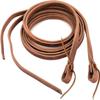 Western Leather Split Reins with Tie Ends Brown Heavy Duty 6' 7' 8' Sold in Pair (6' x 3/4") view 1