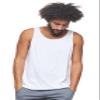 Expert Brand USA-Made Men's MoCA Cotton Blend Sleeveless Muscle Shirt, White, Large view 2