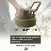 Water Bottle Lid Replacement for Battle Bottle - Chug Cap Tops for 32 oz, 40 oz, and 64 oz Wide Mouth Vacuum Sealed Water Bottles by Iron InfideI (Tan) view 2