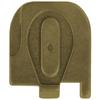 NDZ Performance Slide Cover Back Plate for Glock 43 43X 48, 9mm, Laser Engraved Anodized Aluminum in Olive Drab Green, Made in The USA - Wolf Moon view 3