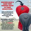 Funny Golf Club Covers The Hammer Driver Headcover and Little Hammer Fairway Wood Head Covers, Golf Accessories for Men, Golfer Gifts for Men, Golf Head Covers for Dad (Driver - Titanium) view 4