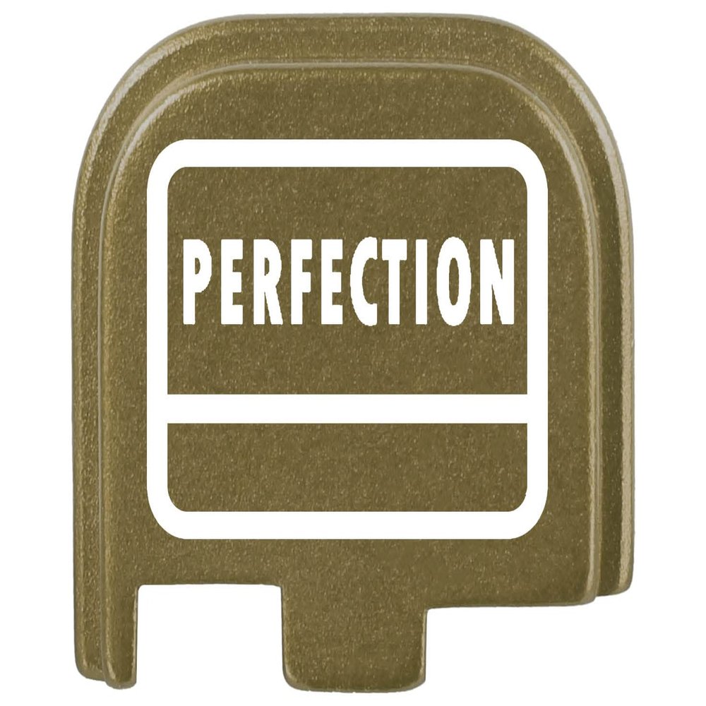 NDZ Performance Slide Cover Back Plate for Glock 43 43X 48, 9mm, Laser Engraved Anodized Aluminum in Olive Drab Green, Made in The USA - G Square Perfection